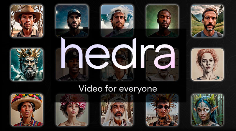 Hedra permite crear animaciones para creaciones narrativas humanas