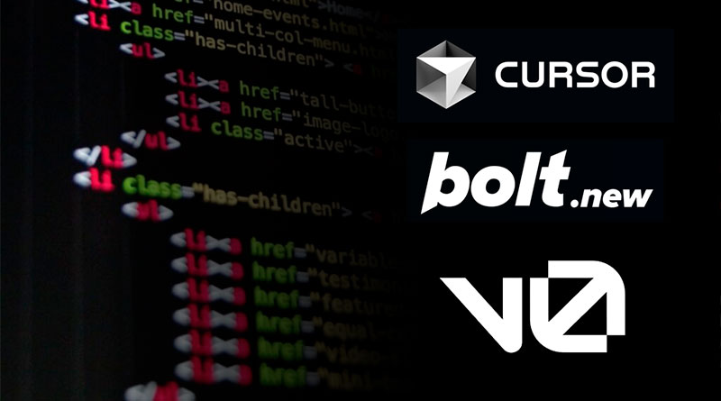 Programación IA: Cursor, V0 y Bolt