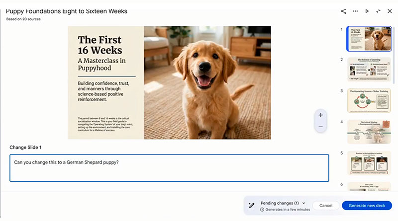 Google actualiza NotebookLM con edición y exportación PowerPoint